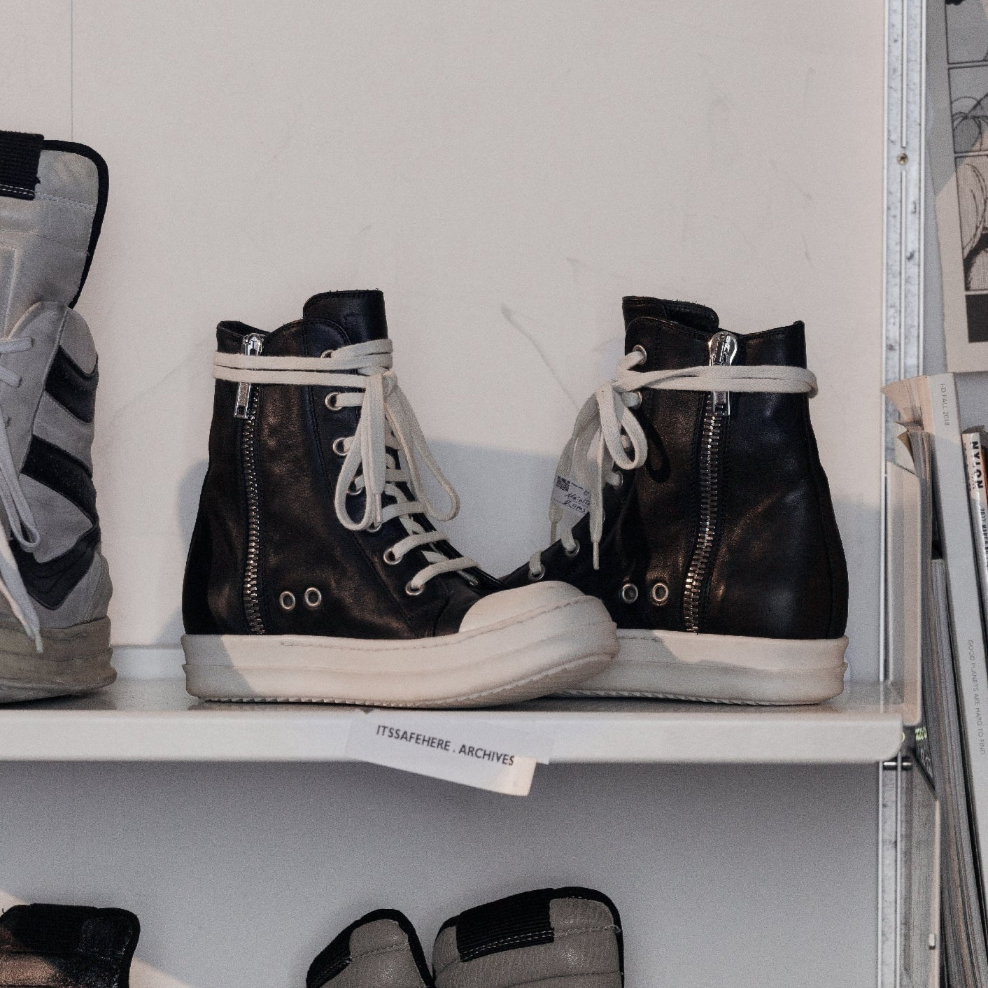 Rick Owens Mainline Ramones, Calf Leather SZ: 35