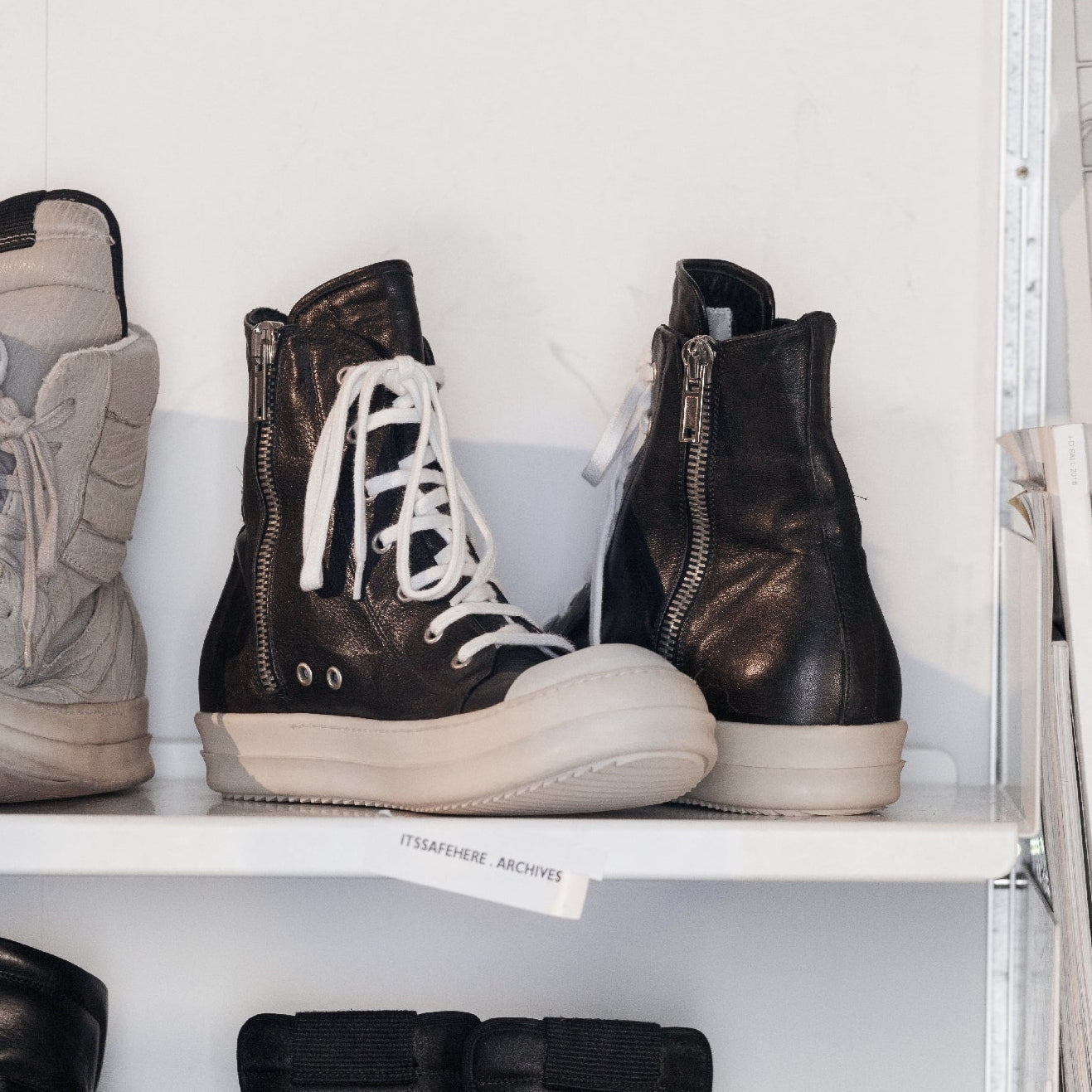 2012 Rick Owens Mainline Ramones Calf Leather SZ: 43