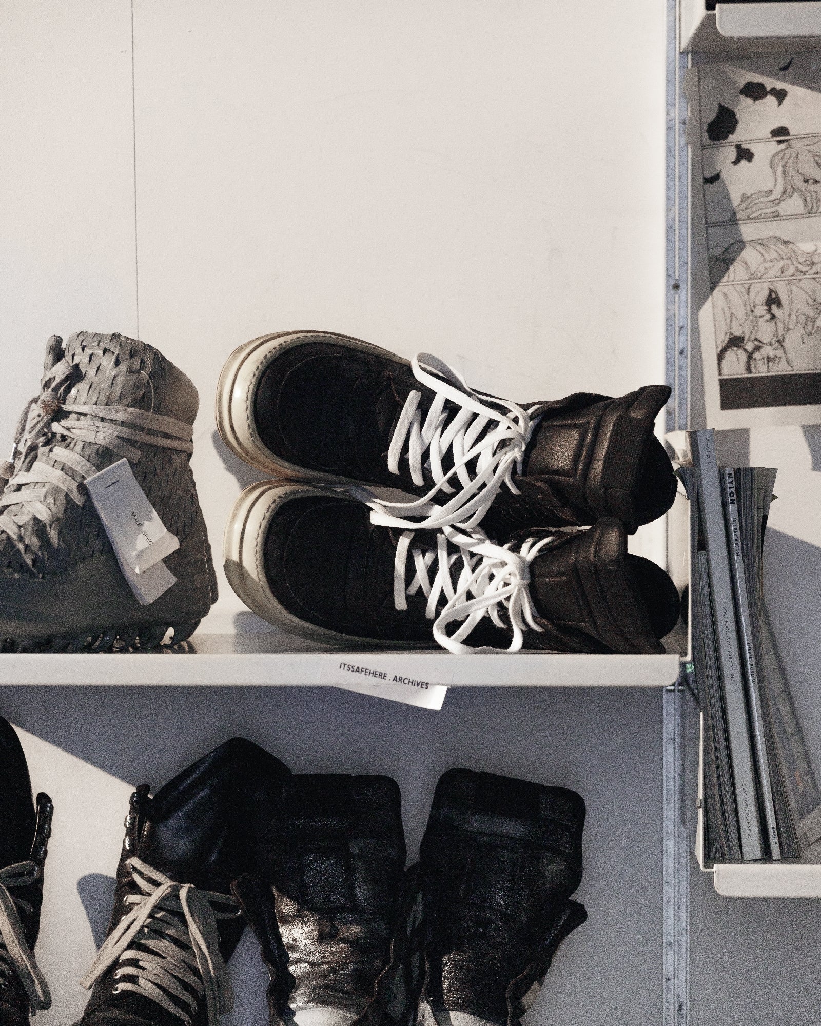 Rick Owens Dunk Reverse Leather SZ: 44