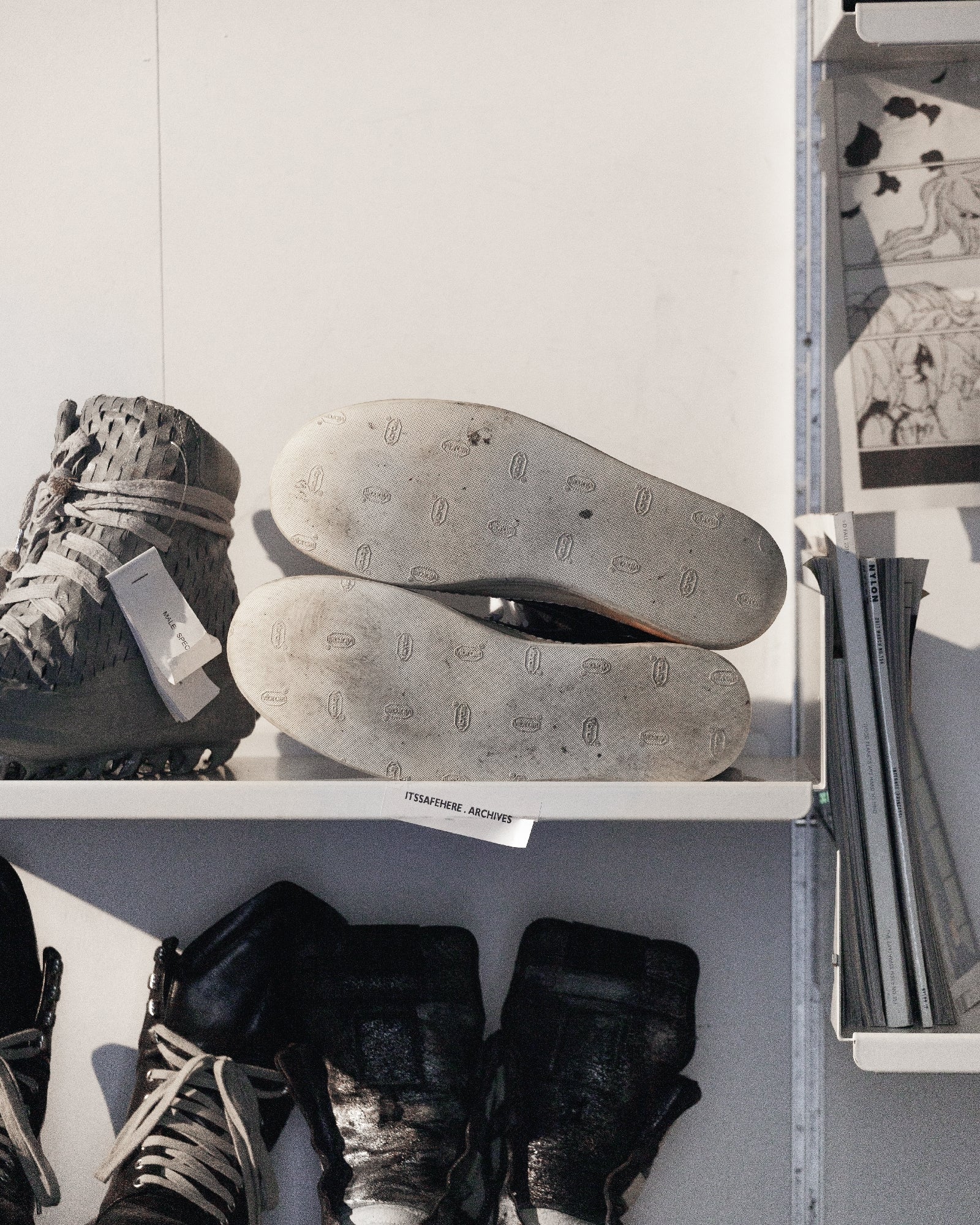 Rick Owens Dunk Reverse Leather SZ: 44