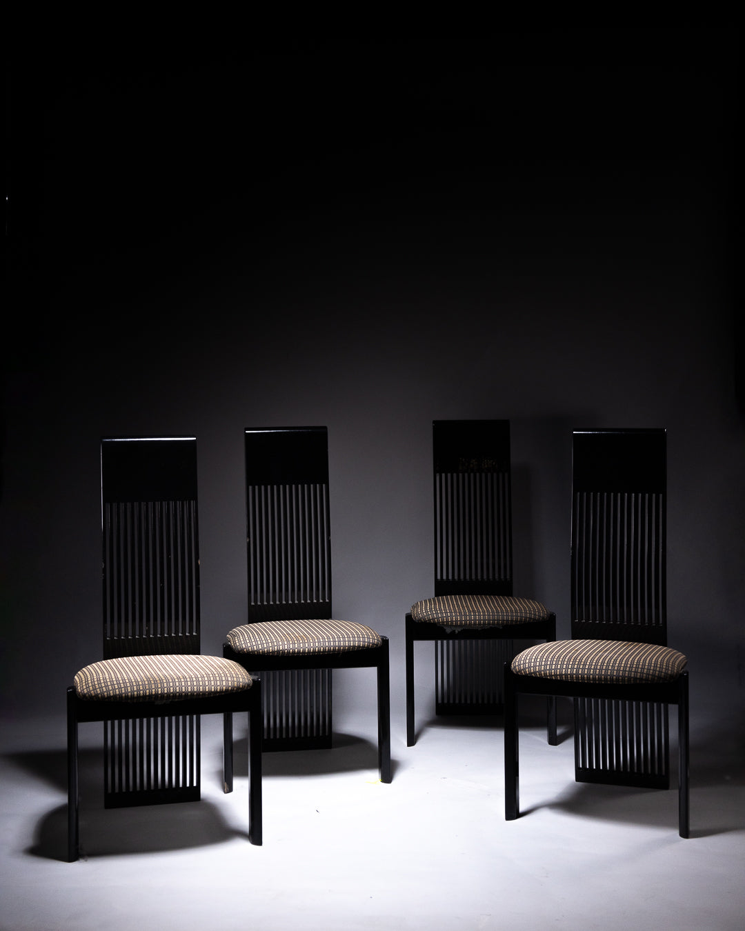 Postmodern Black Dining Chair by Pietro Costantini, 1970s
