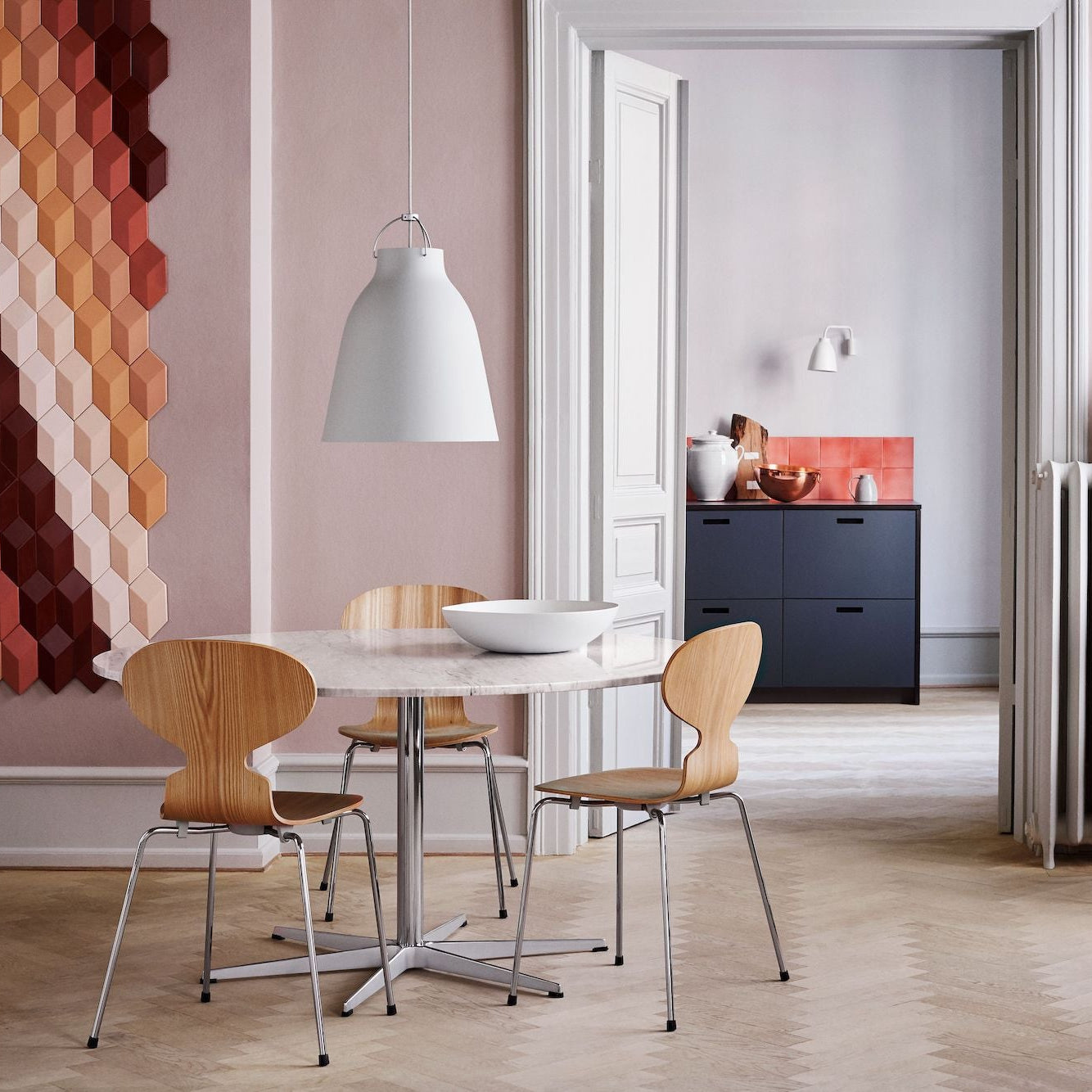 8月中到貨 Ant Chair, OAK/Chrome, Fritz Hansen