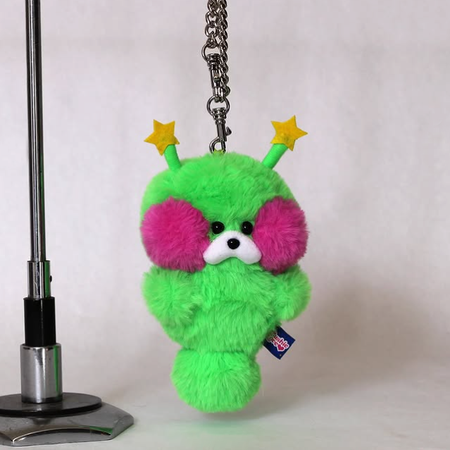 Plushie Love - Peridot Worm Bag Charm