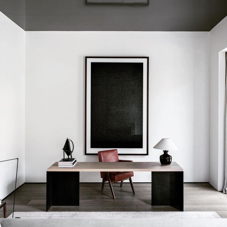 Office Chair by Pierre Jeanneret,Black Leather Pad, 1958