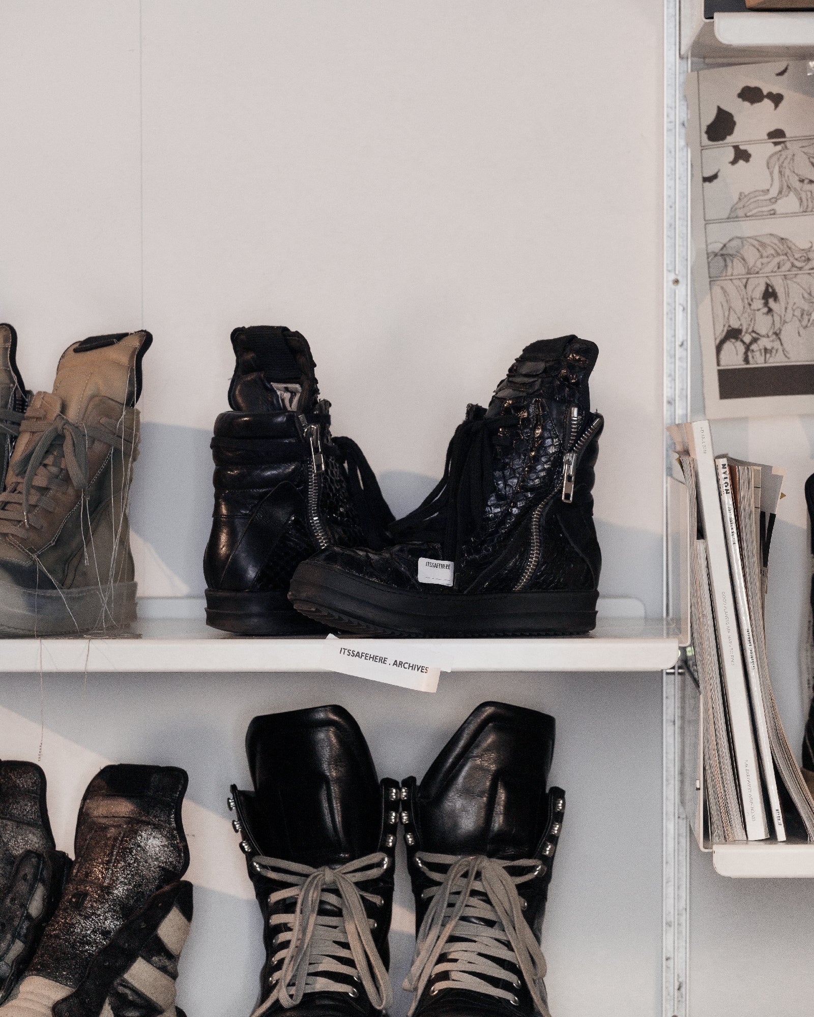 Rick Owens Python Geobasket SZ: 36