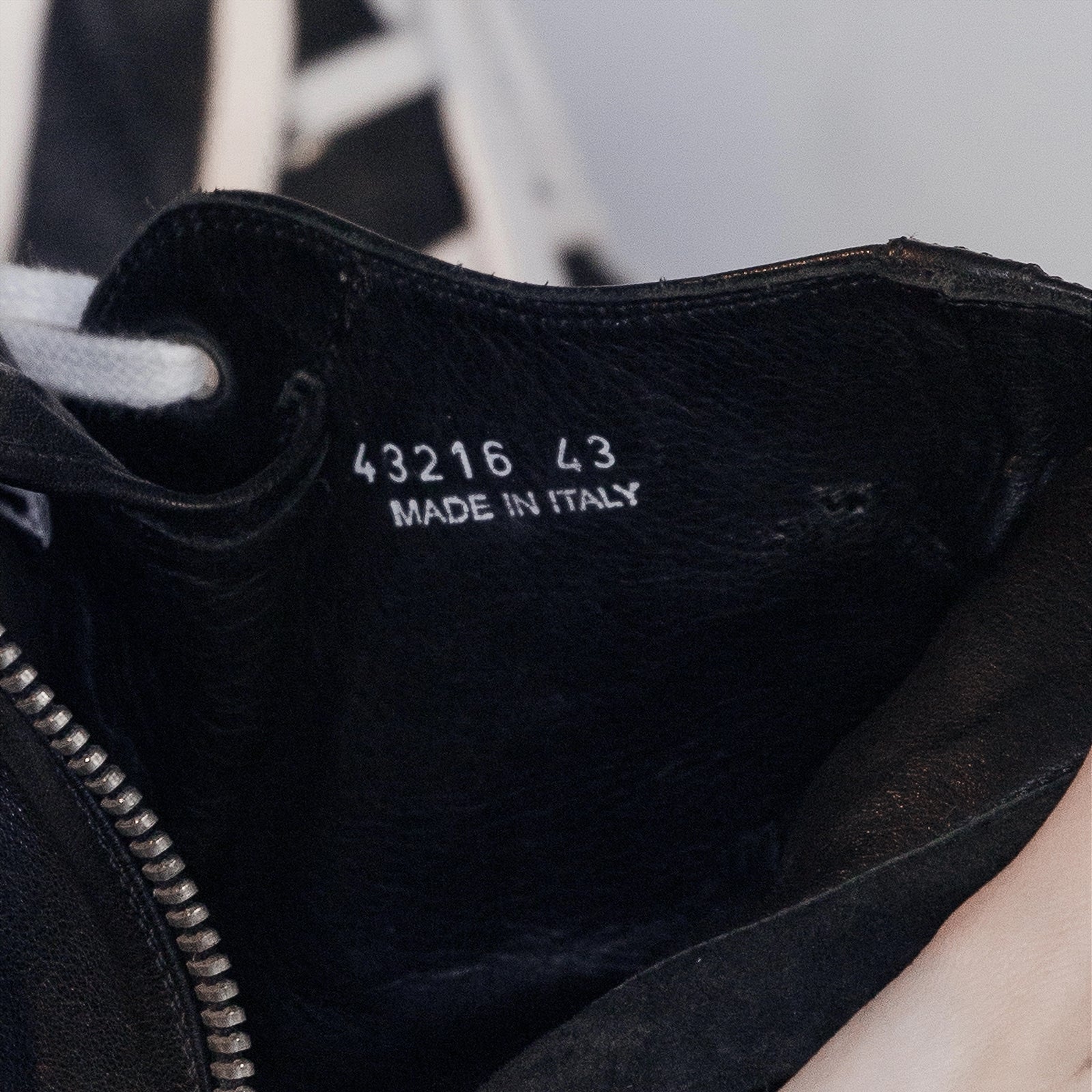 2012 Rick Owens Mainline Ramones Calf Leather  SZ: 43