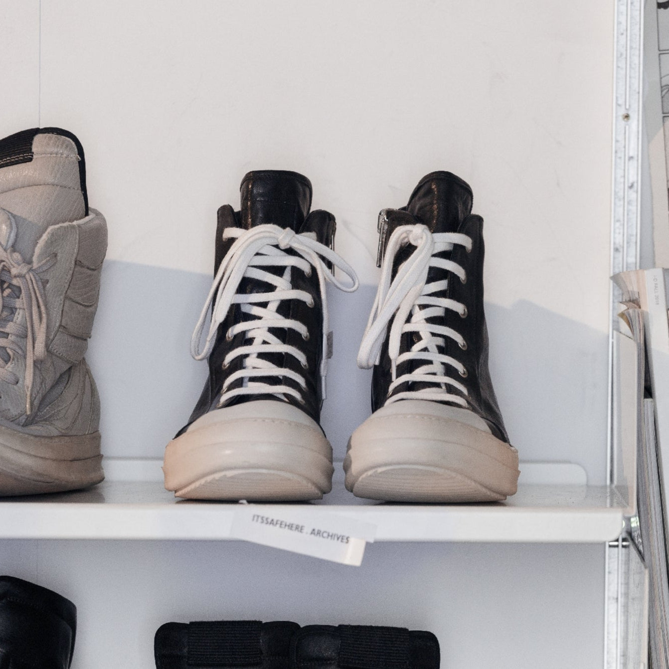 2012 Rick Owens Mainline Ramones Calf Leather  SZ: 43