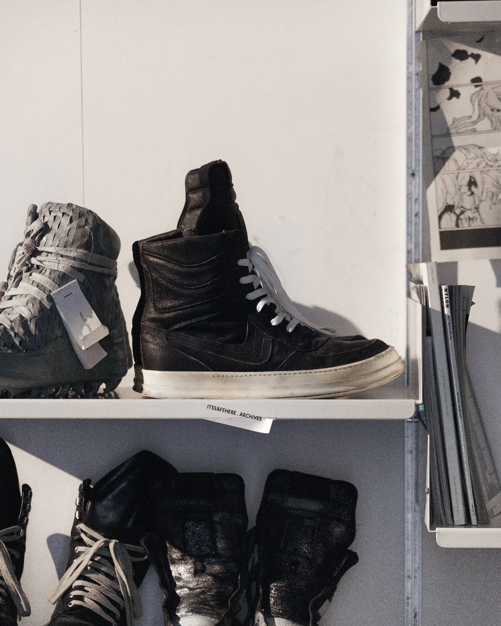 Rick Owens Dunk Reverse Leather SZ: 44