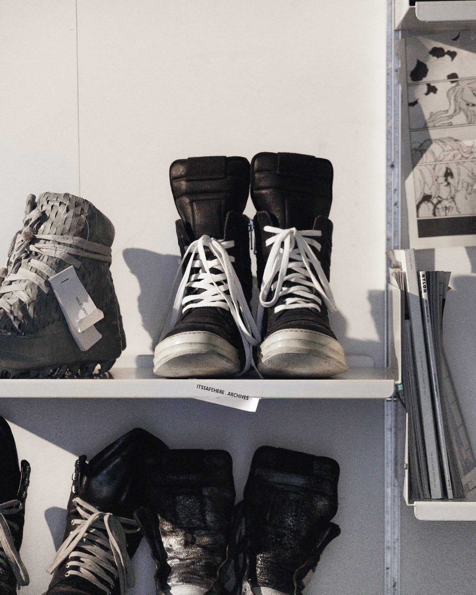 Rick Owens Dunk Reverse Leather SZ: 44