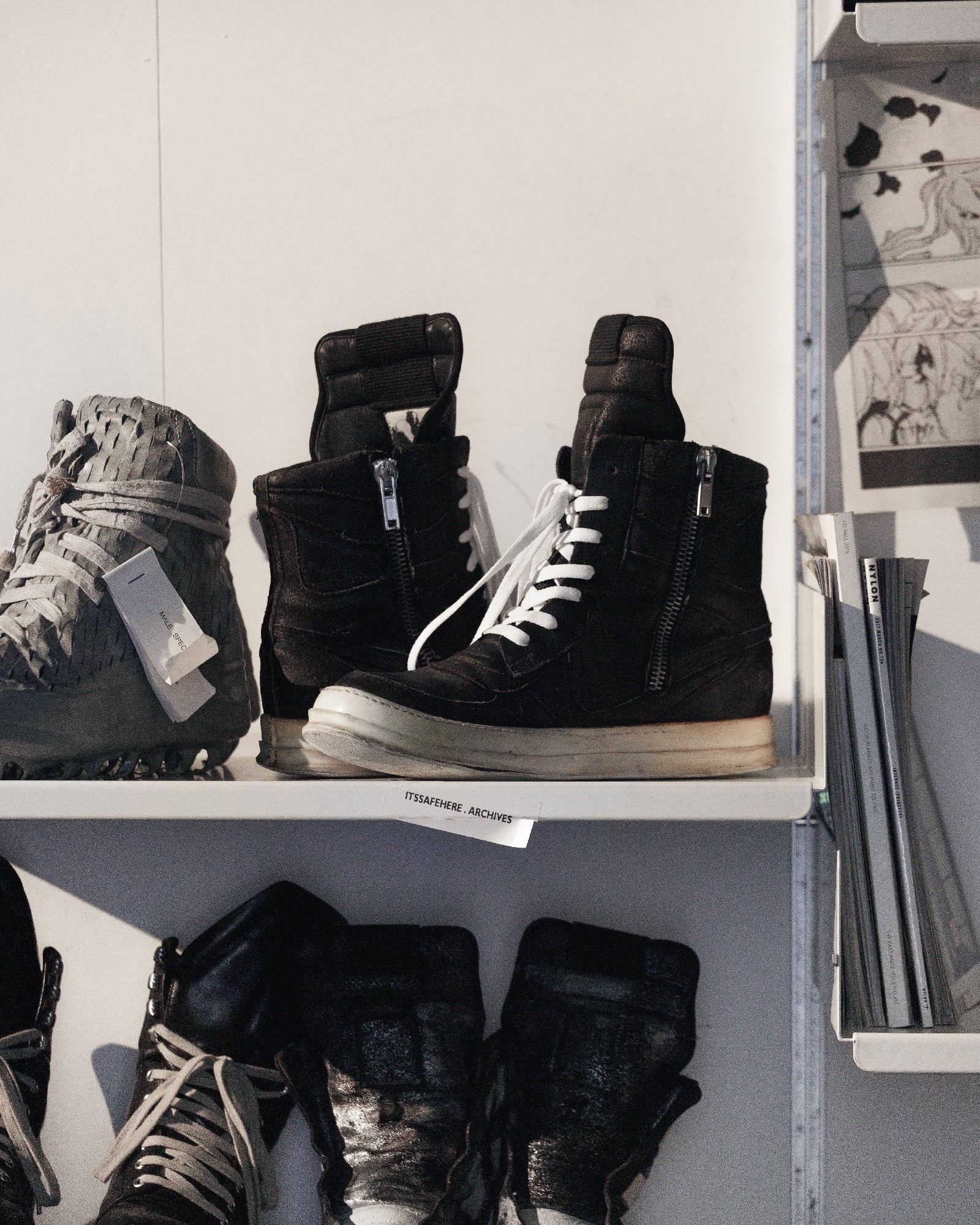 Rick Owens Dunk Reverse Leather SZ: 44