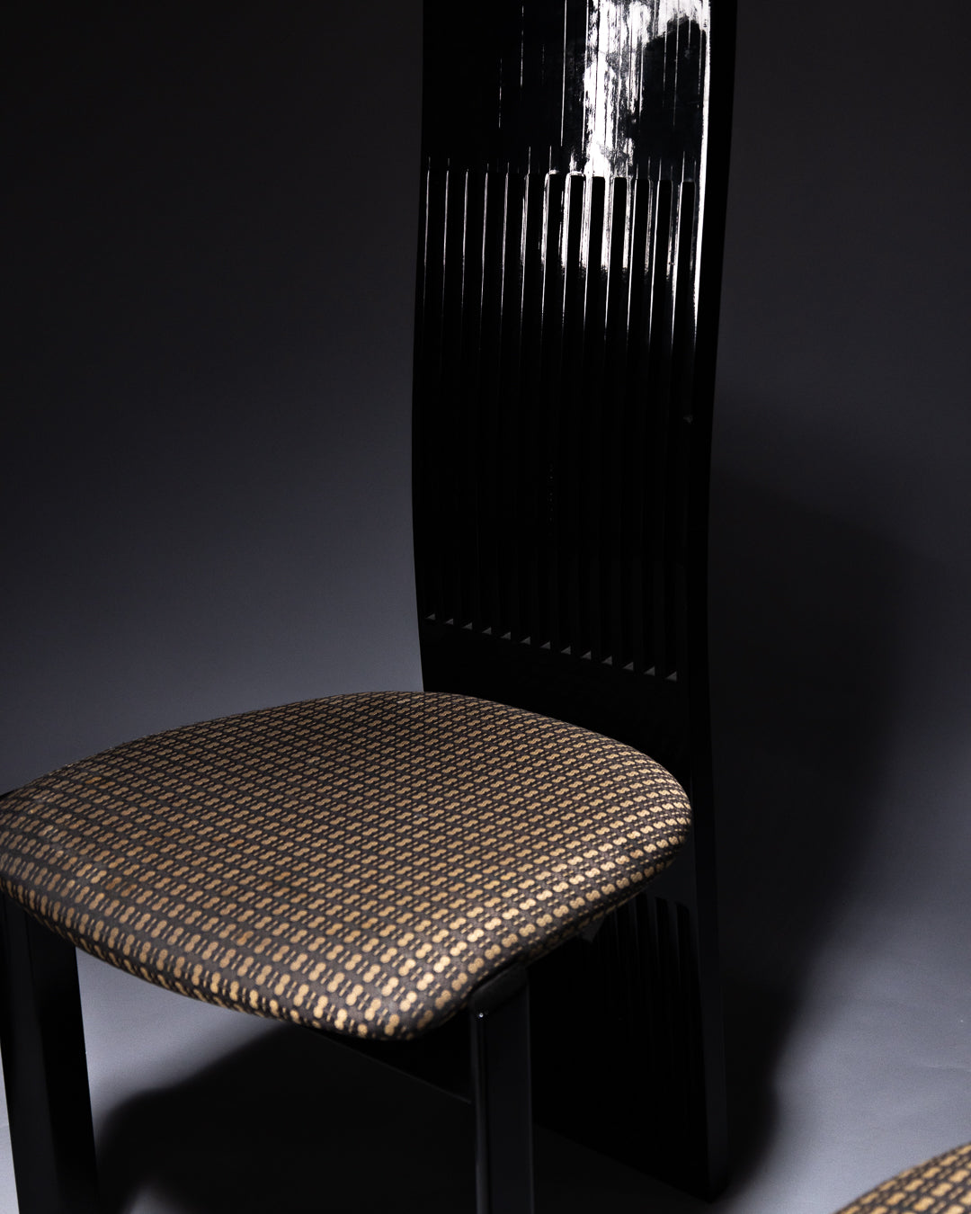 Postmodern Black Dining Chair by Pietro Costantini, 1970s