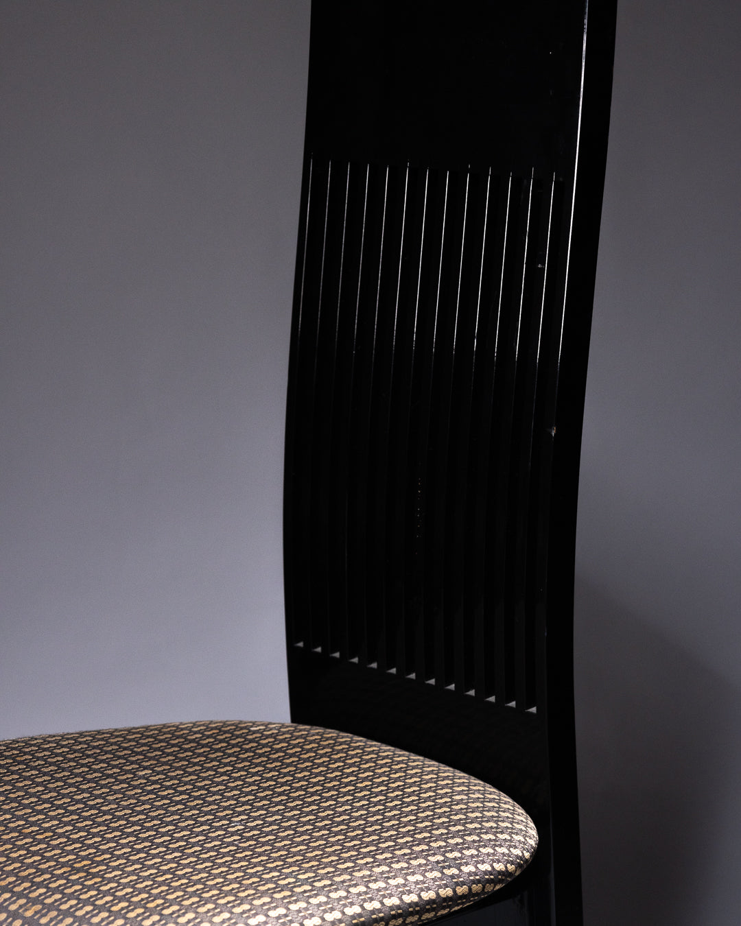 Postmodern Black Dining Chair by Pietro Costantini, 1970s