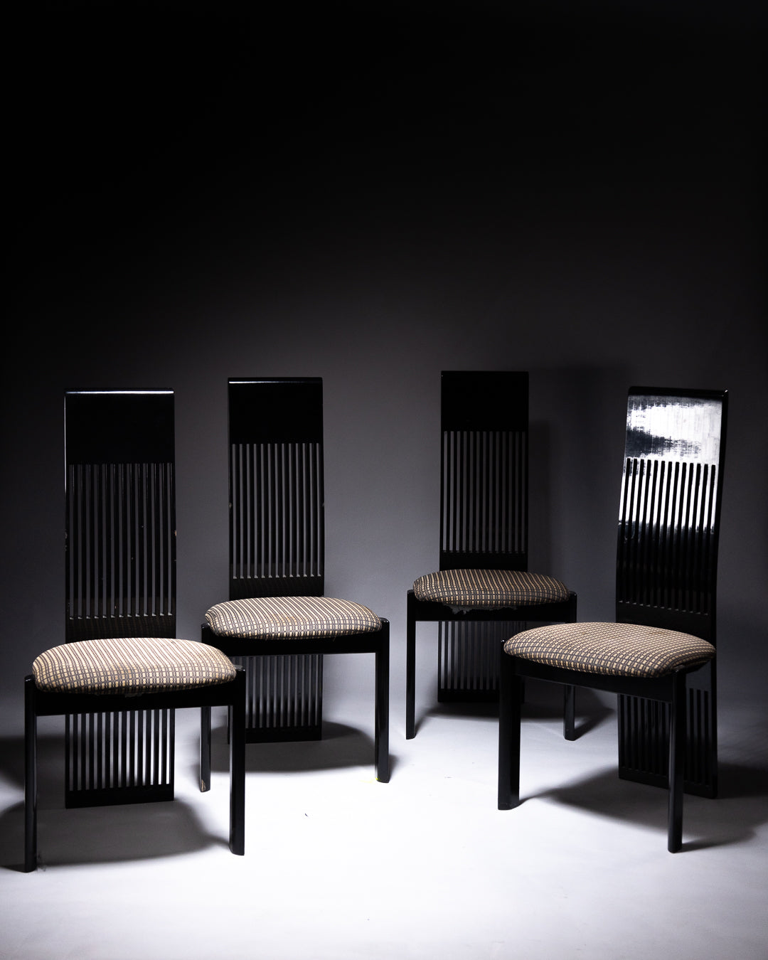 Postmodern Black Dining Chair by Pietro Costantini, 1970s