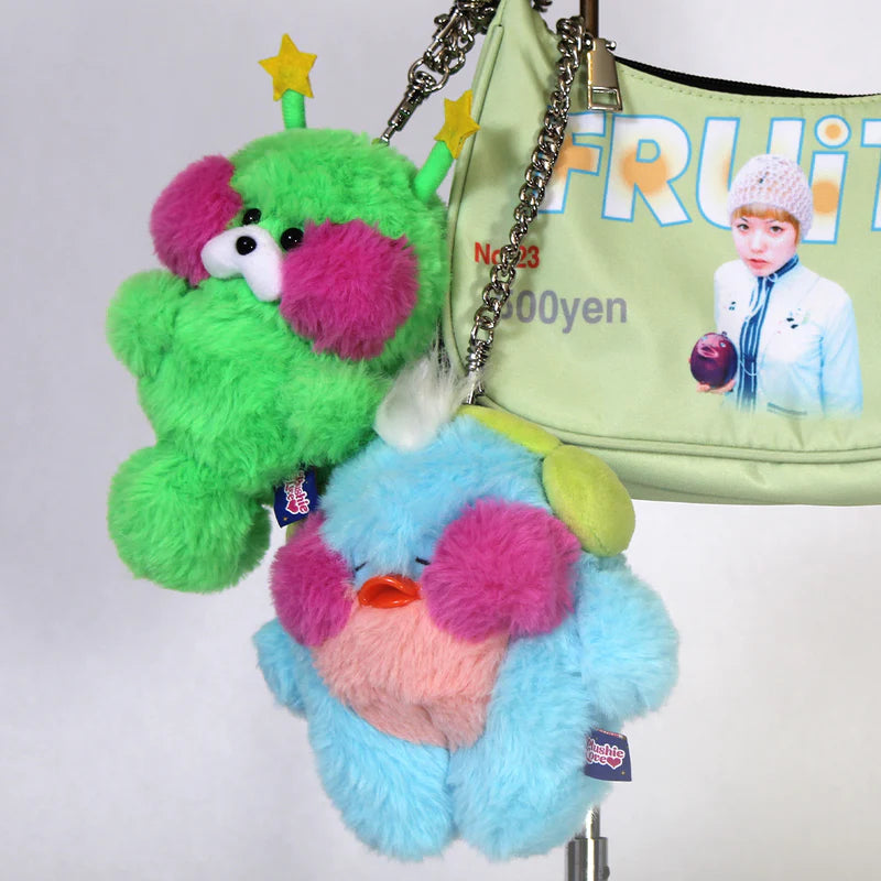 Plushie Love - Peridot Worm Bag Charm